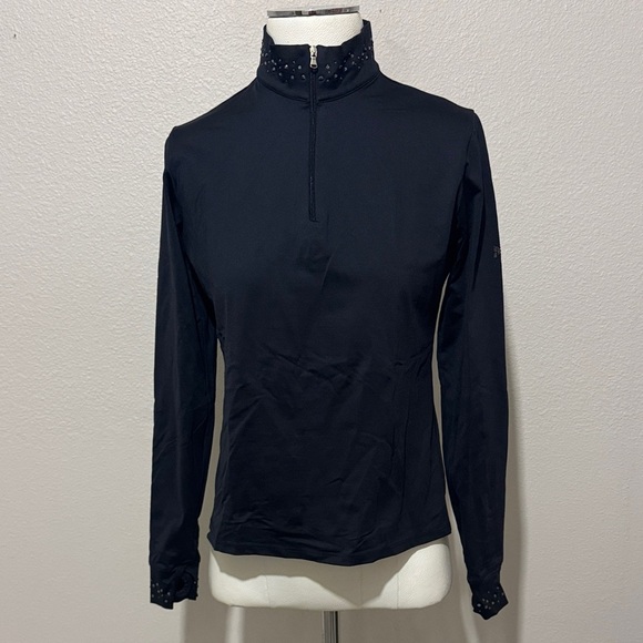 M.Miller Swarovski Mid-Layer Top Luxury Ski Wear 1/4 Zip - Picture 1 of 10